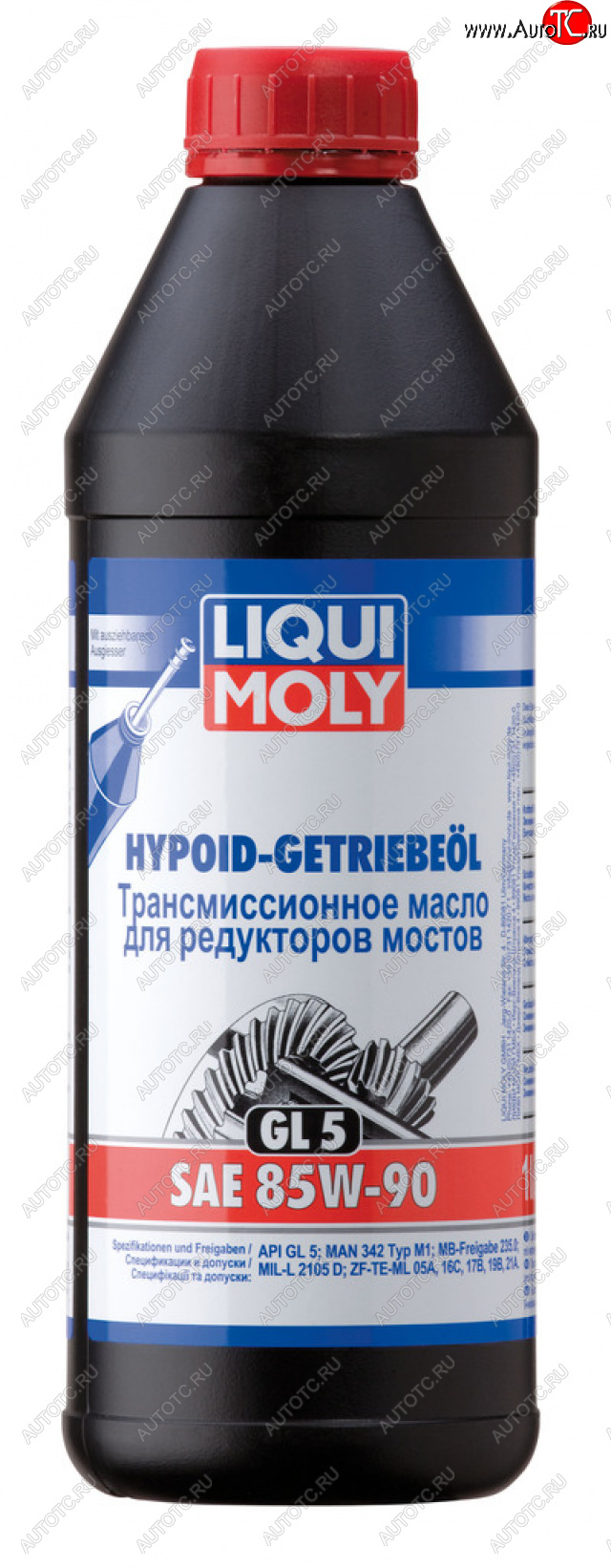 1 439 р. Масло трансмиссионное HYPOID-GETRIEBEOIL 85W90 GL-5 1л LIQUI MOLY LIQUI MOLY 1956 LIQUI MOLY 1956  с доставкой в г. Кемерово