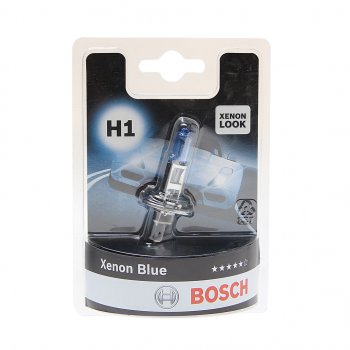 379 р. Лампа 12V H1 55W P14.5s блистер (1шт.) Xenon Blue BOSCH BOSCH 1987301011  с доставкой в г. Кемерово. Увеличить фотографию 1
