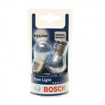 241 р. Лампа 12V P214W BAZ15d блистер (2шт.) Pure Light BOSCH BOSCH 1987301015  с доставкой в г. Кемерово. Увеличить фотографию 1