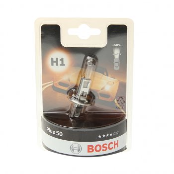 275 р. Лампа 12V H1 55W P14.5s +50% блистер (1шт.) Plus 50 BOSCH BOSCH 1987301041  с доставкой в г. Кемерово. Увеличить фотографию 1