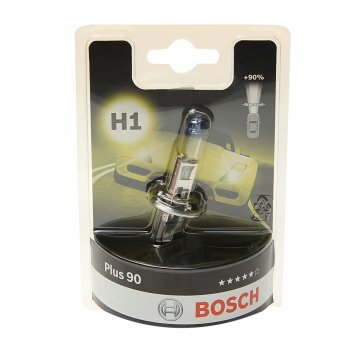 769 р. Лампа 12V H1 55W P14.5s +90% блистер (1шт.) Plus 90 BOSCH BOSCH 1987301076  с доставкой в г. Кемерово. Увеличить фотографию 1