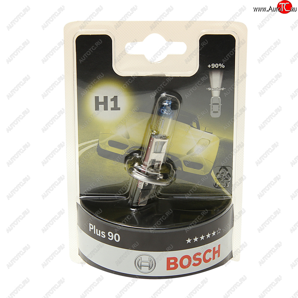 769 р. Лампа 12V H1 55W P14.5s +90% блистер (1шт.) Plus 90 BOSCH BOSCH 1987301076  с доставкой в г. Кемерово