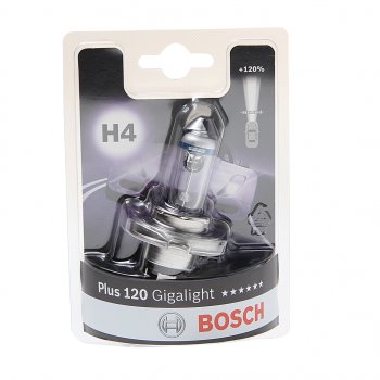 619 р. Лампа 12V H4 6055W P43t +120% блистер (1шт.) Gigalight Plus 120 BOSCH BOSCH 1987301109  с доставкой в г. Кемерово. Увеличить фотографию 1