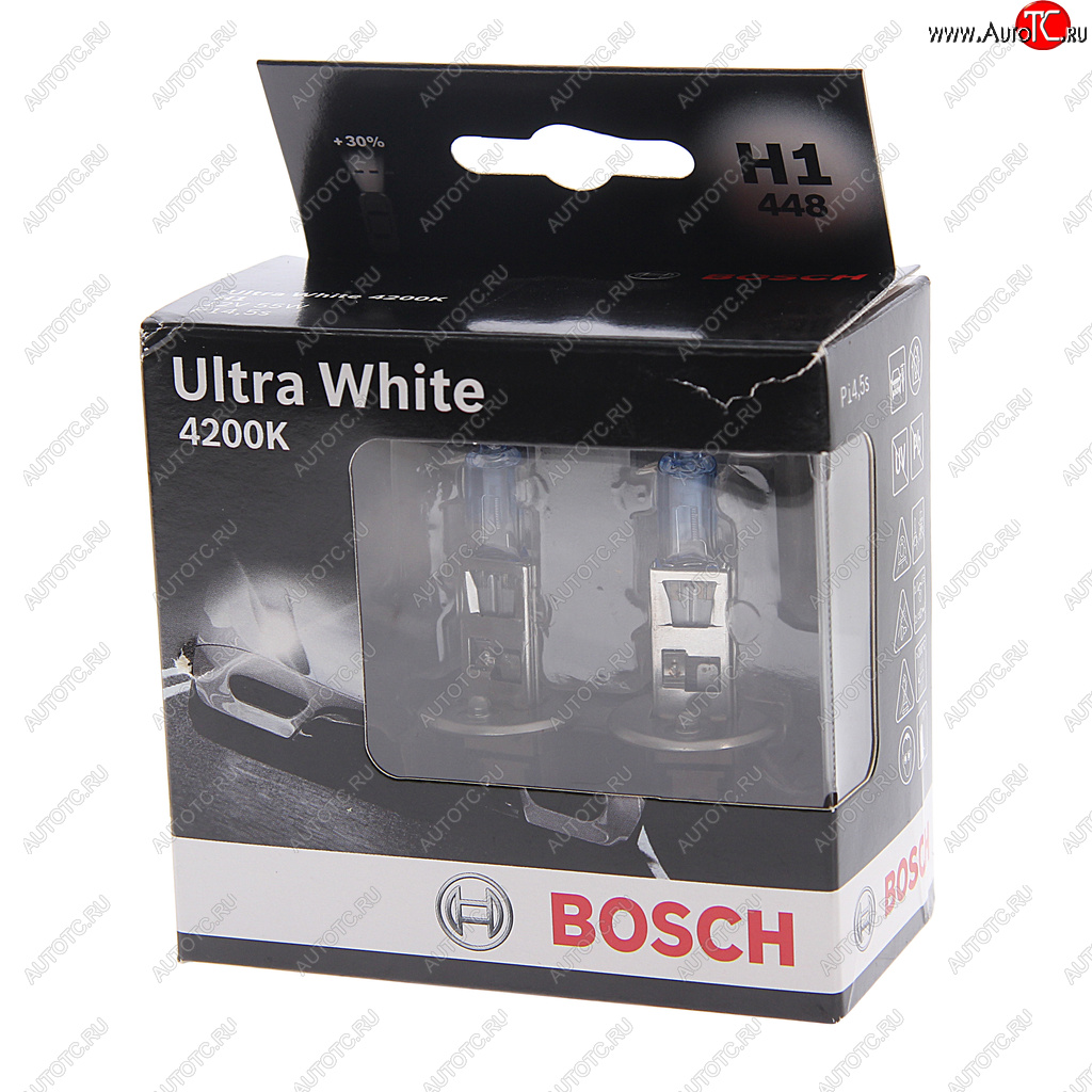 729 р. Лампа 12V H1 55W P14.5s (2шт.) Ultra White BOSCH BOSCH 1987301180  с доставкой в г. Кемерово