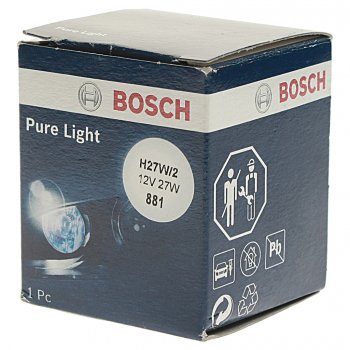 299 р. Лампа 12V H27W2 27W PG13 Pure Light BOSCH BOSCH 1987302025  с доставкой в г. Кемерово. Увеличить фотографию 3