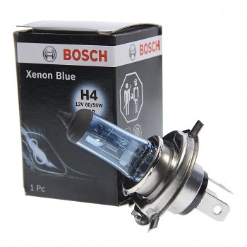 579 р. Лампа 12V H4 6055W P43t-38 Xenon Blue BOSCH BOSCH 1987302045  с доставкой в г. Кемерово. Увеличить фотографию 1