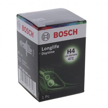 439 р. Лампа 12V H4 6055W P43t Longlife Daytime BOSCH BOSCH 1987302048  с доставкой в г. Кемерово. Увеличить фотографию 3