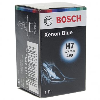 599 р. Лампа 12V H7 55W PX26d Xenon Blue BOSCH BOSCH 1987302075  с доставкой в г. Кемерово. Увеличить фотографию 3