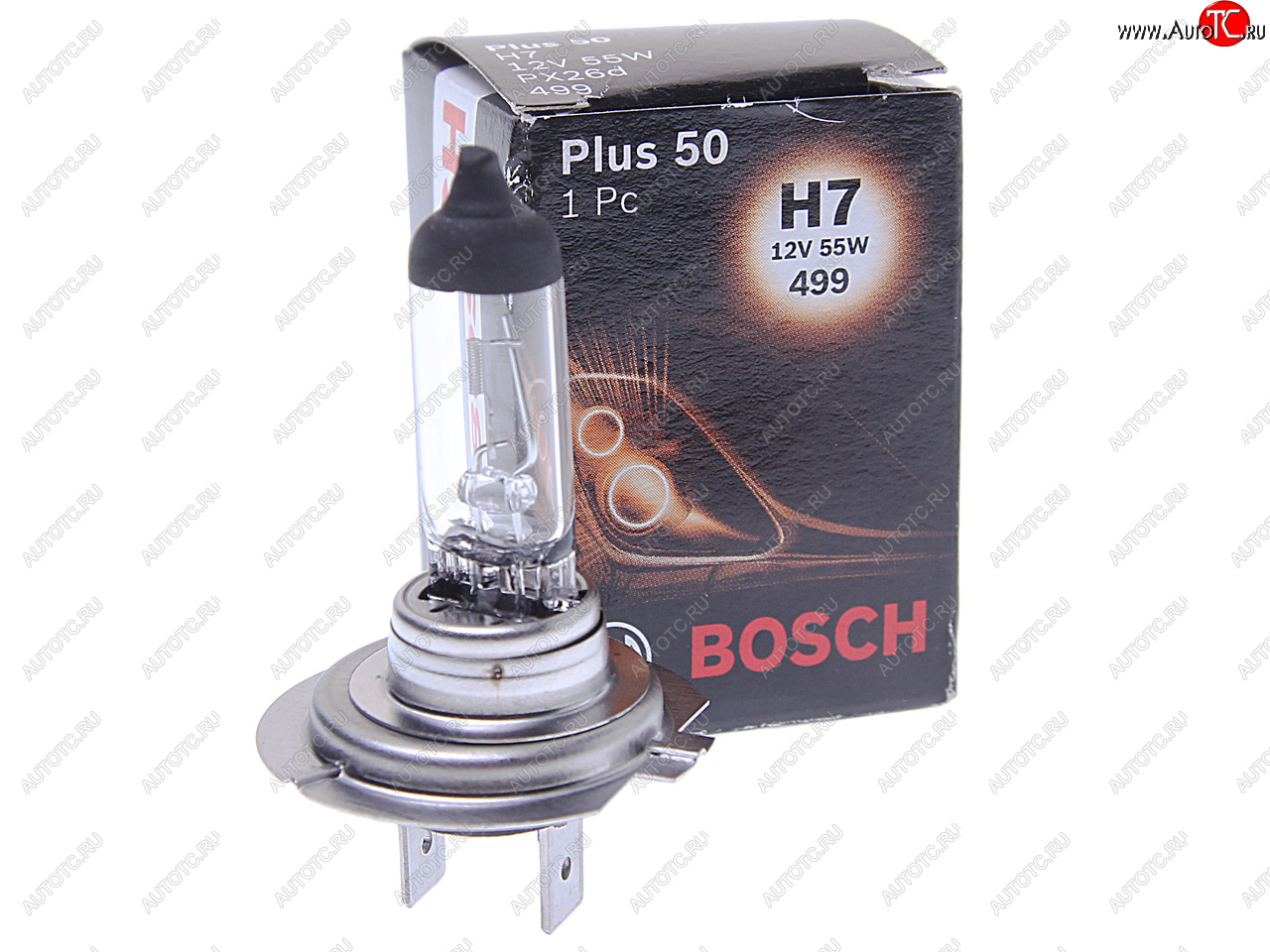 579 р. Лампа 12V H7 55W PX26d +50% Plus 50 BOSCH BOSCH 1987302079  с доставкой в г. Кемерово