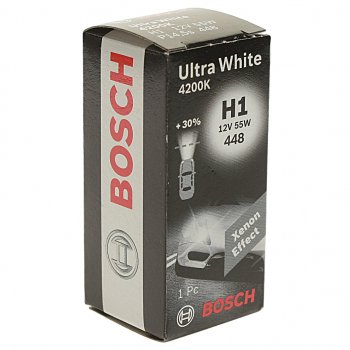 449 р. Лампа 12V H1 55W P14.5s Ultra White BOSCH BOSCH 1987302111  с доставкой в г. Кемерово. Увеличить фотографию 3