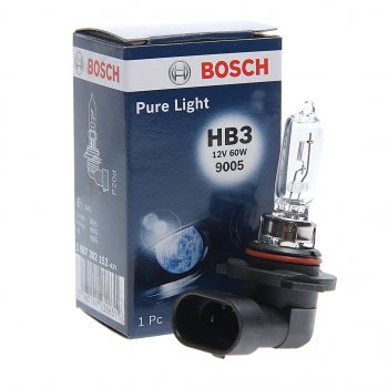 292 р. Лампа 12V HB3 60W P20d Pure Light BOSCH BOSCH 1987302152  с доставкой в г. Кемерово. Увеличить фотографию 1