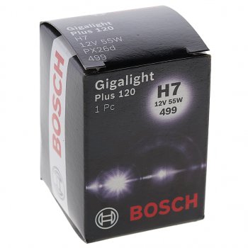 1 049 р. Лампа 12V H7 55W PX26d +120% Gigalight Plus 120 BOSCH BOSCH 1987302170 BOSCH 1987302170  с доставкой в г. Кемерово. Увеличить фотографию 3