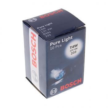 43 р. Лампа 12V T4W BA9s Pure Light BOSCH BOSCH 1987302207  с доставкой в г. Кемерово. Увеличить фотографию 3