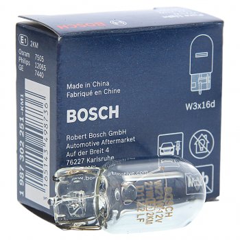 202 р. Лампа 12V W21W W3х16d Pure Light BOSCH BOSCH 1987302251  с доставкой в г. Кемерово. Увеличить фотографию 2