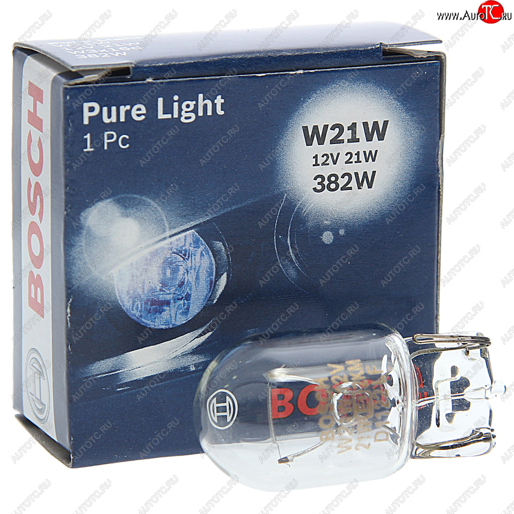 202 р. Лампа 12V W21W W3х16d Pure Light BOSCH BOSCH 1987302251  с доставкой в г. Кемерово