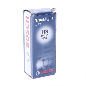 251 р. Лампа 24V H3 70W PK22s Trucklight BOSCH BOSCH 1987302431  с доставкой в г. Кемерово. Увеличить фотографию 3