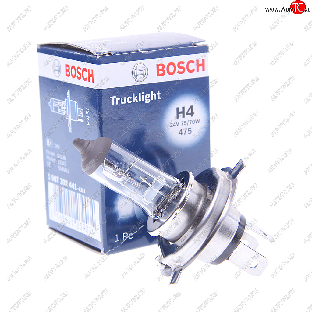 379 р. Лампа 24V H4 7570W P43t-38 Trucklight BOSCH BOSCH 1987302441  с доставкой в г. Кемерово