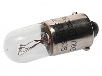 42 р. Лампа 24V T4W BA9s Trucklight BOSCH BOSCH 1987302512  с доставкой в г. Кемерово. Увеличить фотографию 1