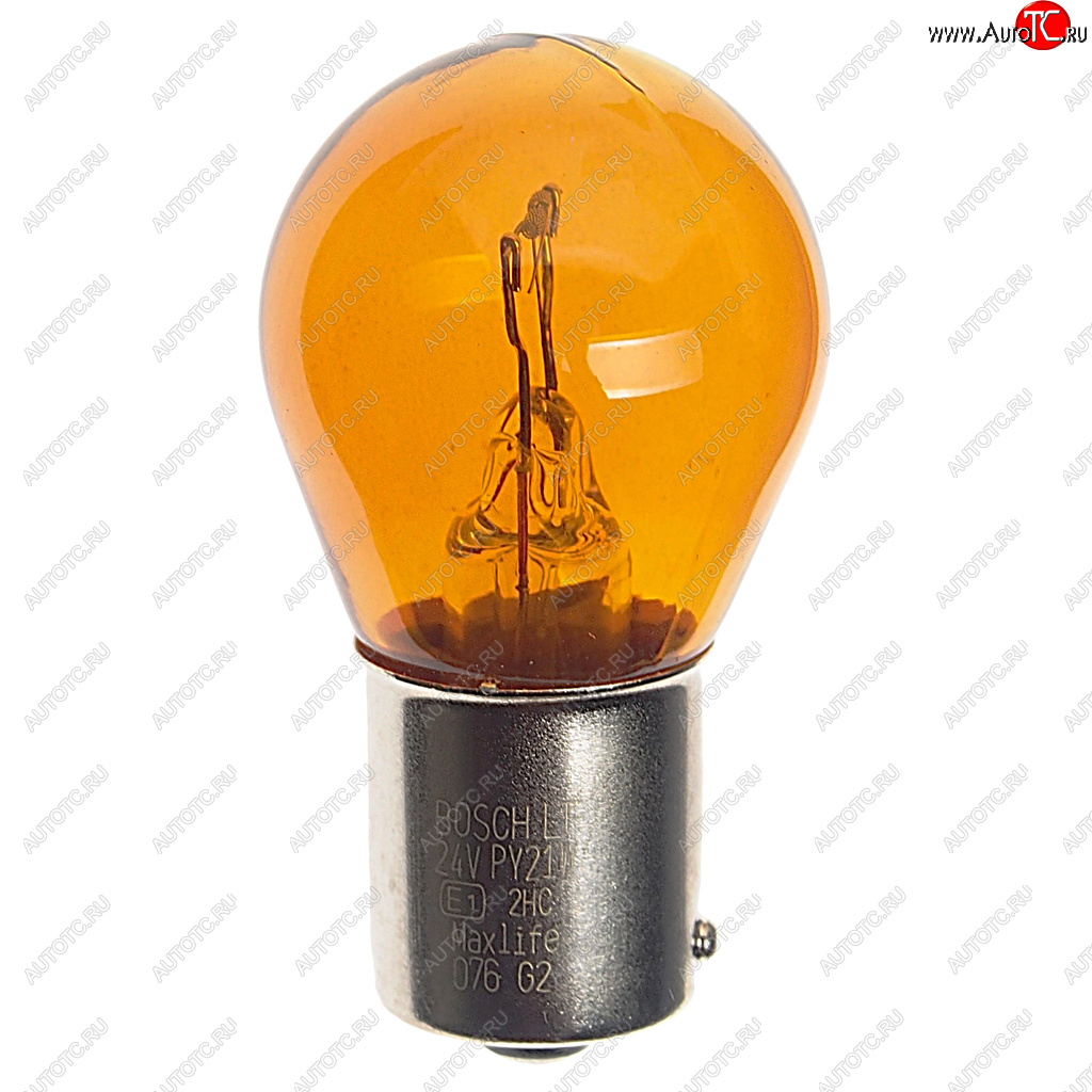 167 р. Лампа 24V PY21W BAU15s желтая Trucklight Maxlife BOSCH BOSCH 1987302703  с доставкой в г. Кемерово
