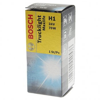 319 р. Лампа 24V H1 70W P14.5s Trucklight Maxlife BOSCH BOSCH 1987302712  с доставкой в г. Кемерово. Увеличить фотографию 3
