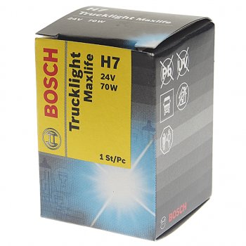 559 р. Лампа 24V H7 70W PX26d Trucklight Maxlife BOSCH BOSCH 1987302772  с доставкой в г. Кемерово. Увеличить фотографию 3