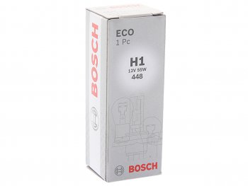 76 р. Лампа 12V H1 55W P14.5s Eco BOSCH BOSCH 1987302801  с доставкой в г. Кемерово. Увеличить фотографию 3