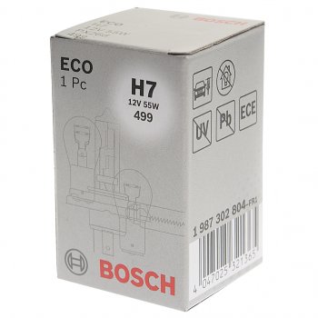 166 р. Лампа 12V H7 55W PX26d Eco BOSCH BOSCH 1987302804  с доставкой в г. Кемерово. Увеличить фотографию 3
