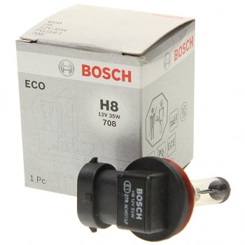 519 р. Лампа 12V H8 35W PGJ19-1 Eco BOSCH BOSCH 1987302805  с доставкой в г. Кемерово. Увеличить фотографию 2