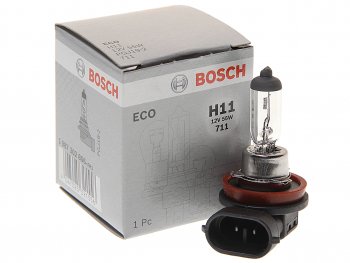 529 р. Лампа 12V H11 55W PGJ19-2 Eco BOSCH BOSCH 1987302806  с доставкой в г. Кемерово. Увеличить фотографию 1