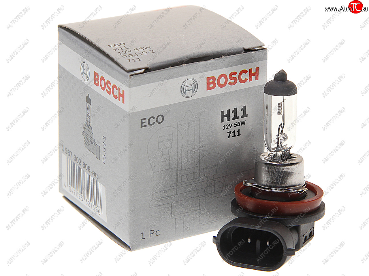 529 р. Лампа 12V H11 55W PGJ19-2 Eco BOSCH BOSCH 1987302806  с доставкой в г. Кемерово