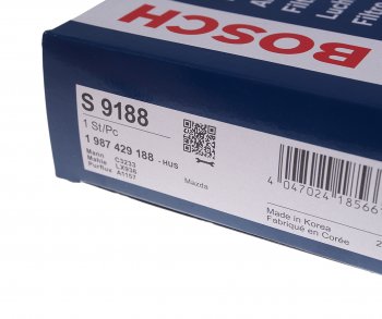 1 199 р. Фильтр воздушный MAZDA 6 (02-12),626 (98-02),MPV (00-06) BOSCH BOSCH 1987429188  с доставкой в г. Кемерово. Увеличить фотографию 3