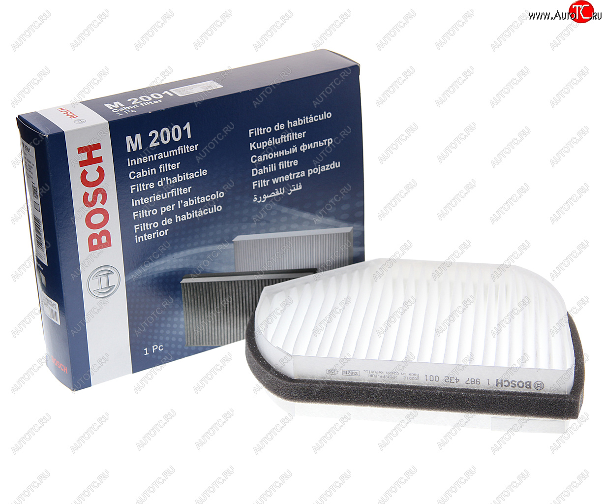 1 059 р. Фильтр воздушный салона MERCEDES C (W202,S202),E (W210,S210) BOSCH BOSCH 1987432001 BOSCH 1987432001  с доставкой в г. Кемерово
