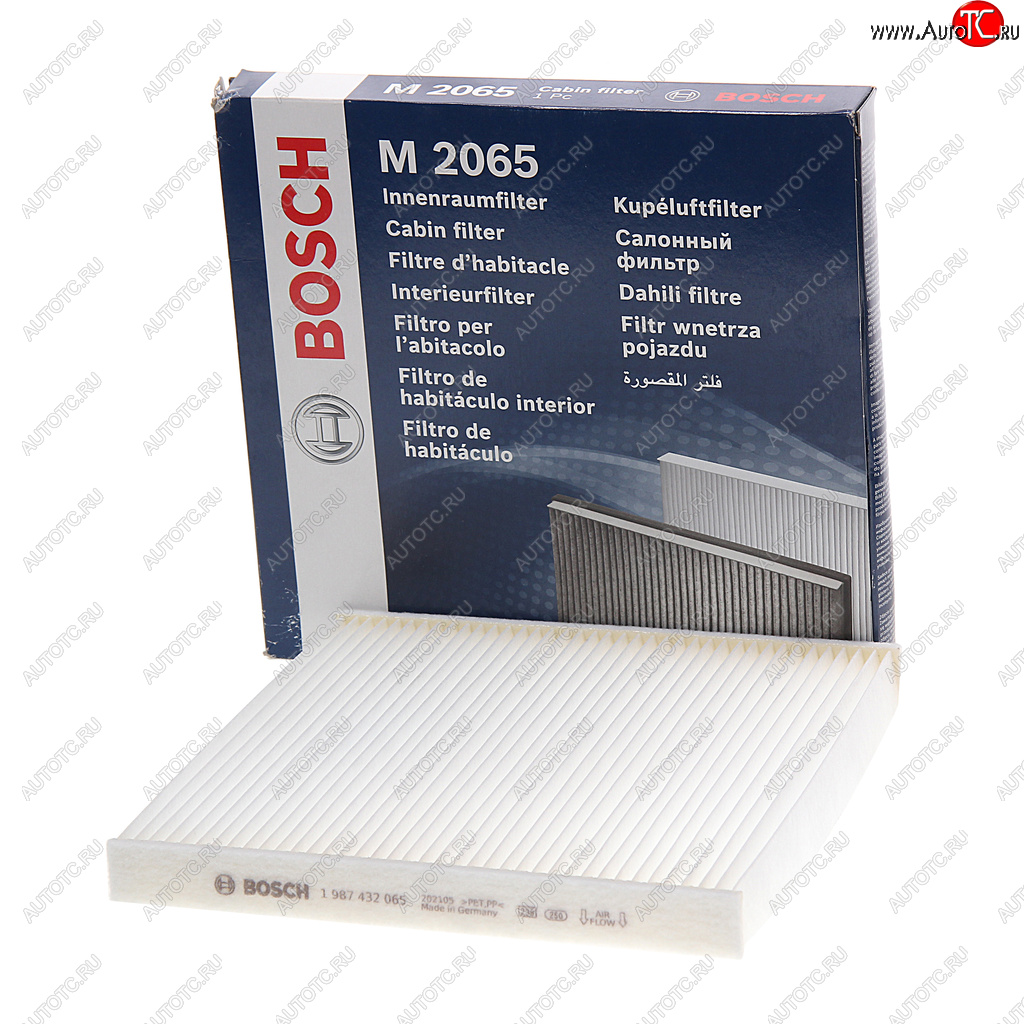 989 р. Фильтр воздушный салона PEUGEOT Boxer CITROEN Jumper (06-) FIAT Ducato BOSCH BOSCH 1987432065 BOSCH 1987432065  с доставкой в г. Кемерово