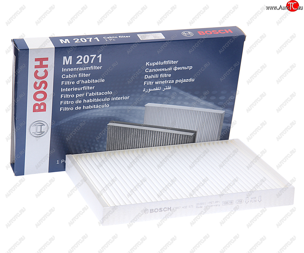 1 059 р. Фильтр воздушный салона AUDI A4 (01-04),A6 (97-05) SEAT Exeo (09-) BOSCH BOSCH 1987432071  с доставкой в г. Кемерово