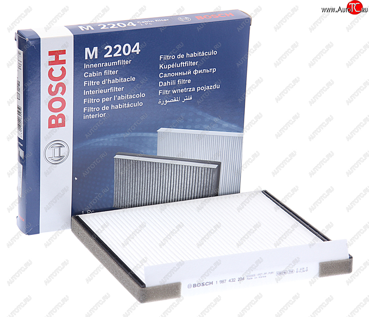 989 р. Фильтр воздушный салона HYUNDAI Accent (06-),Elantra (06-) BOSCH BOSCH 1987432204 BOSCH 1987432204  с доставкой в г. Кемерово