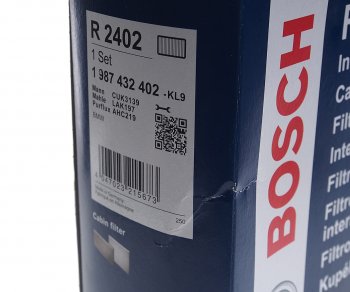 1 699 р. Фильтр воздушный салона BMW 5 (E60,E63) угольный BOSCH BOSCH 1987432402  с доставкой в г. Кемерово. Увеличить фотографию 2