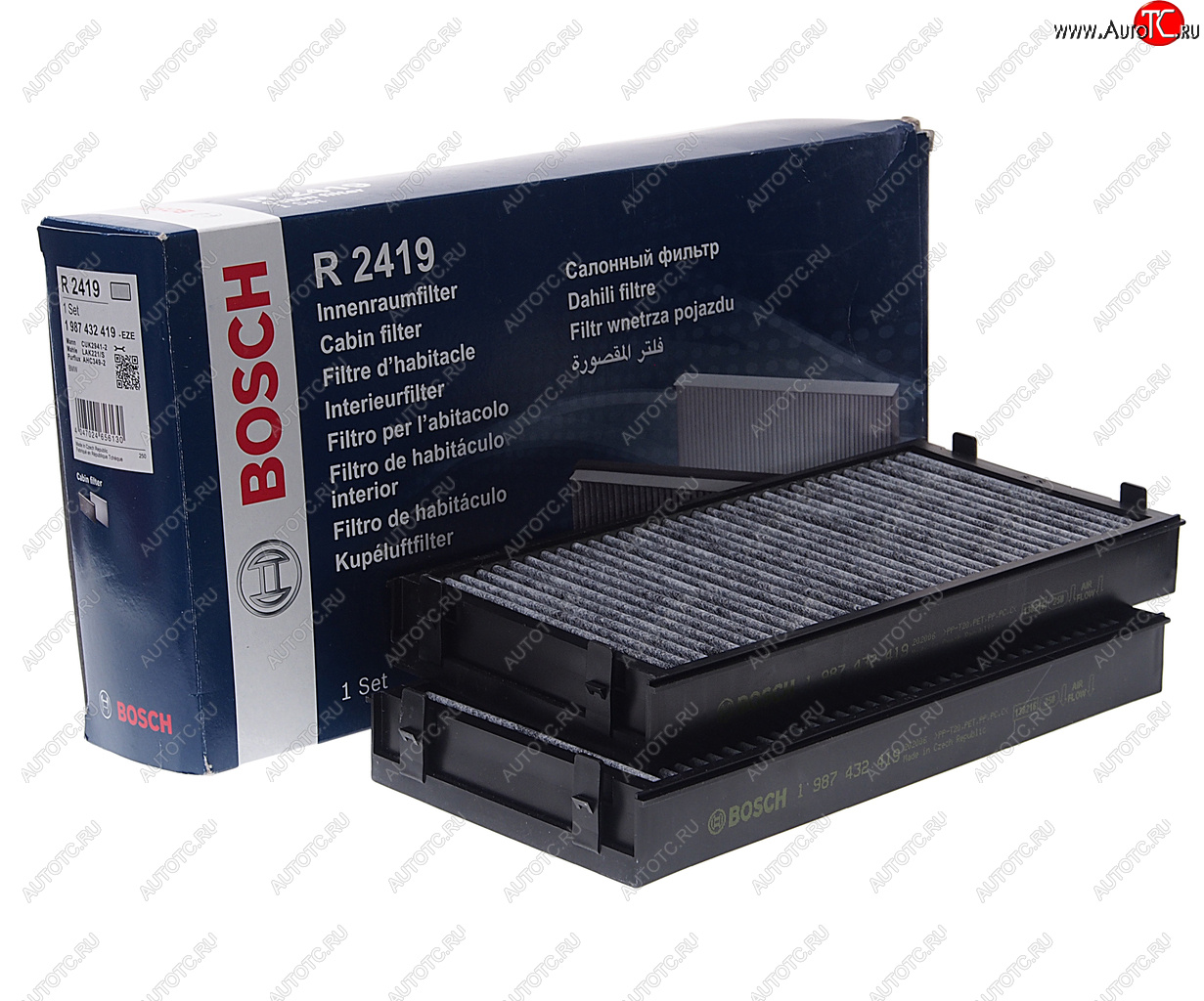 5 699 р. Фильтр воздушный салона BMW X5 (E70),X6 (E71) угольный (2шт.) BOSCH BOSCH 1987432419 BOSCH 1987432419  с доставкой в г. Кемерово