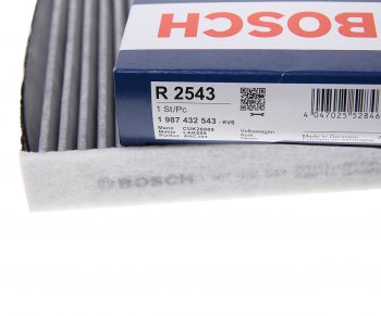 1 429 р. Фильтр воздушный салона VW Golf 7 AUDI A3 (13-) SKODA Octavia (13-) угольный BOSCH BOSCH 1987432543  с доставкой в г. Кемерово. Увеличить фотографию 2