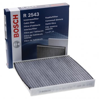 1 429 р. Фильтр воздушный салона VW Golf 7 AUDI A3 (13-) SKODA Octavia (13-) угольный BOSCH BOSCH 1987432543  с доставкой в г. Кемерово. Увеличить фотографию 1