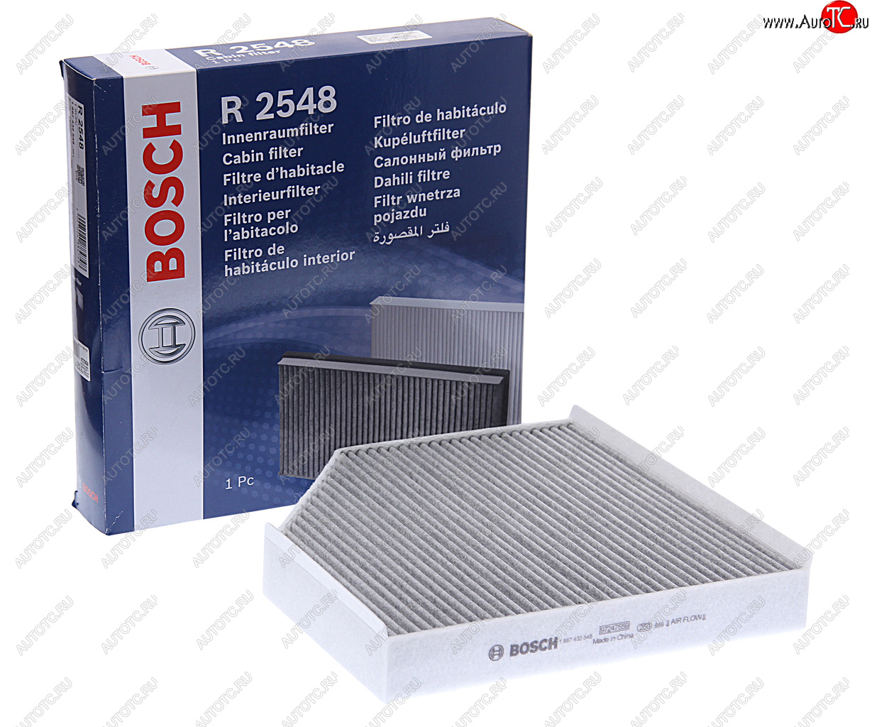 1 969 р. Фильтр воздушный салона AUDI A6,A7,A8 (11-) угольный BOSCH BOSCH 1987432548  с доставкой в г. Кемерово
