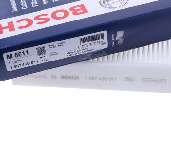 989 р. Фильтр воздушный салона ЛАДА Vesta,X-Ray RENAULT Logan,Sandero (14-) BOSCH BOSCH 1987435011 BOSCH 1987435011  с доставкой в г. Кемерово. Увеличить фотографию 2