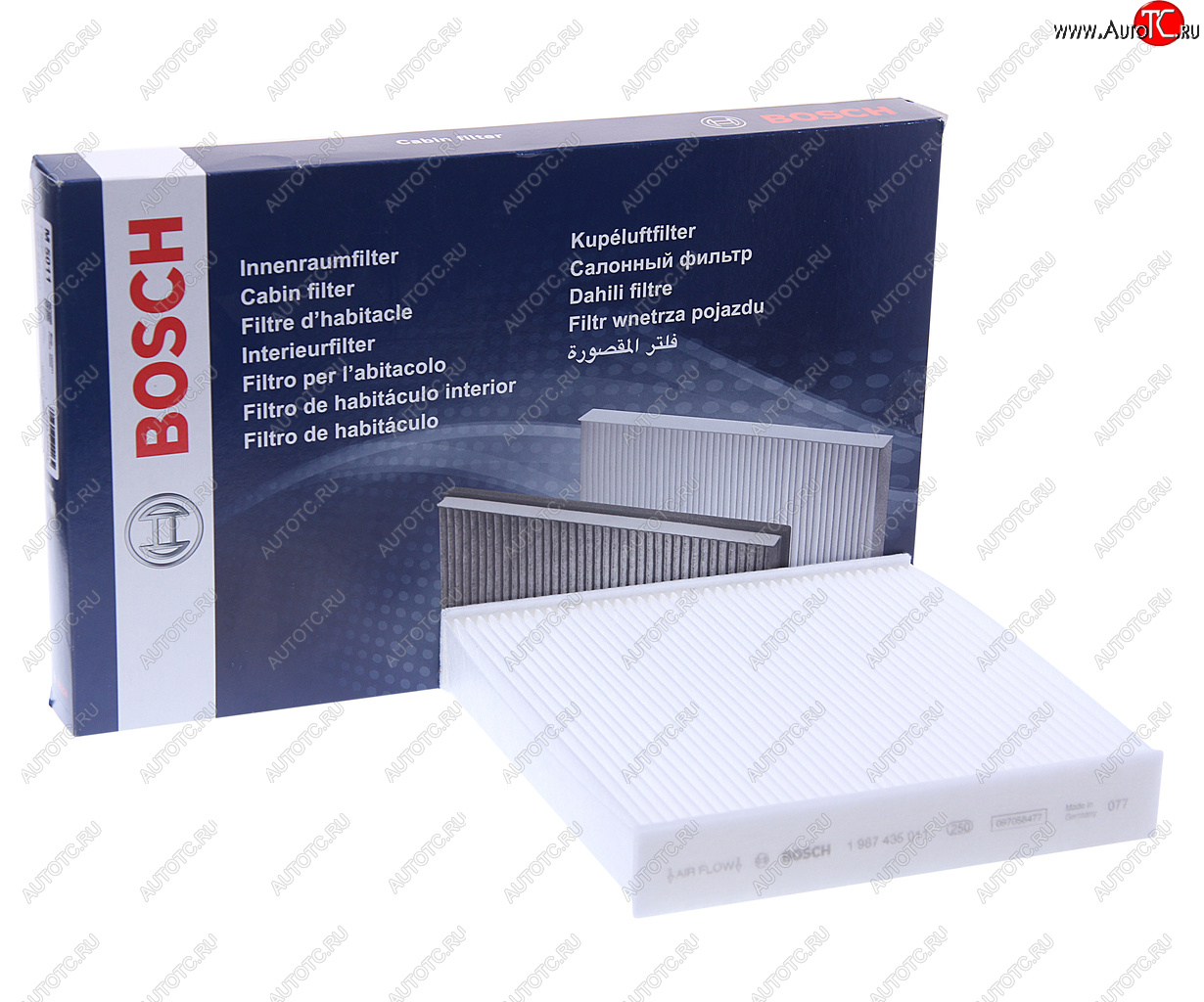 989 р. Фильтр воздушный салона ЛАДА Vesta,X-Ray RENAULT Logan,Sandero (14-) BOSCH BOSCH 1987435011 BOSCH 1987435011  с доставкой в г. Кемерово