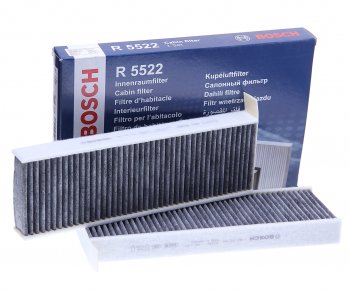 2 279 р. Фильтр воздушный салона PEUGEOT Partner (08-),3008 CITROEN Berlingo (08-) угольный (2шт.) BOSCH BOSCH 1987435522  с доставкой в г. Кемерово. Увеличить фотографию 1