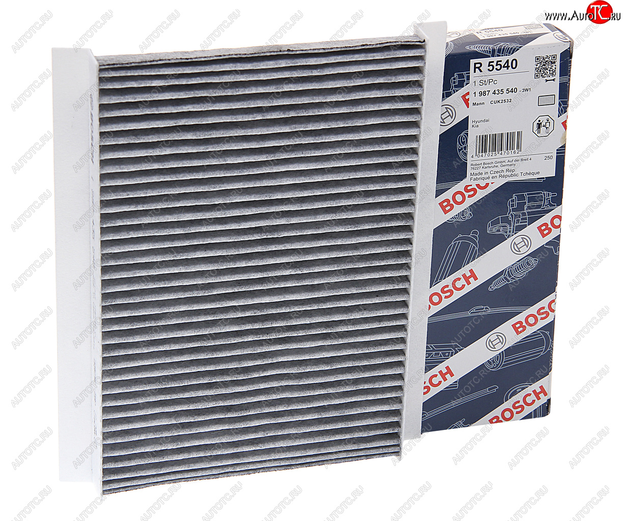 999 р. Фильтр воздушный салона HYUNDAI i30 (08-12) KIA Ceed (07-12) угольный BOSCH BOSCH 1987435540 BOSCH 1987435540  с доставкой в г. Кемерово