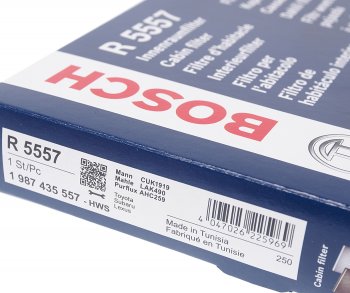 1 299 р. Фильтр воздушный салона TOYOTA Auris (12-),Corolla,Hilux (05-) угольный BOSCH BOSCH 1987435557  с доставкой в г. Кемерово. Увеличить фотографию 3