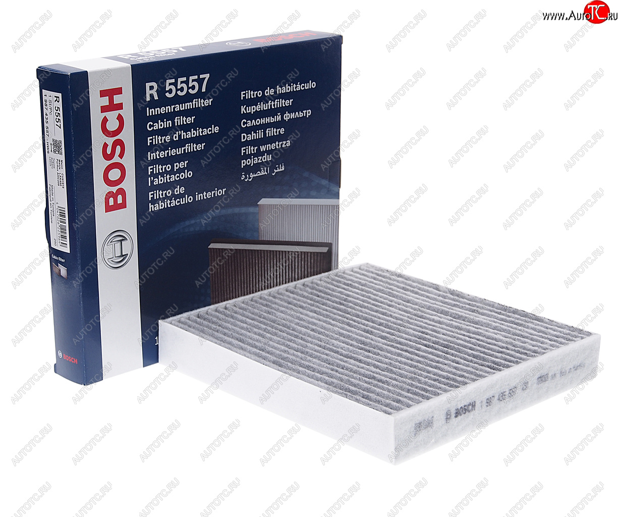 1 299 р. Фильтр воздушный салона TOYOTA Auris (12-),Corolla,Hilux (05-) угольный BOSCH BOSCH 1987435557  с доставкой в г. Кемерово