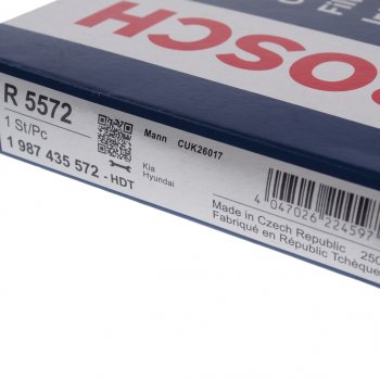 1 269 р. Фильтр воздушный салона HYUNDAI Santa Fe (12-) KIA Optima (10-) BOSCH BOSCH 1987435572 BOSCH 1987435572  с доставкой в г. Кемерово. Увеличить фотографию 2
