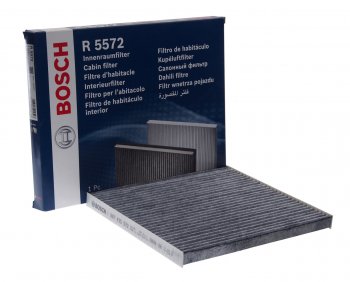 1 269 р. Фильтр воздушный салона HYUNDAI Santa Fe (12-) KIA Optima (10-) BOSCH BOSCH 1987435572 BOSCH 1987435572  с доставкой в г. Кемерово. Увеличить фотографию 1