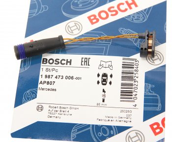 399 р. Датчик износа тормозных колодок MERCEDES ML (W164) переднийзадний (1шт.) BOSCH BOSCH 1987473006  с доставкой в г. Кемерово. Увеличить фотографию 2