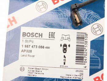 799 р. Датчик износа тормозных колодок LAND ROVER Range Rover (02-12) передний BOSCH BOSCH 1987473056 BOSCH 1987473056  с доставкой в г. Кемерово. Увеличить фотографию 2